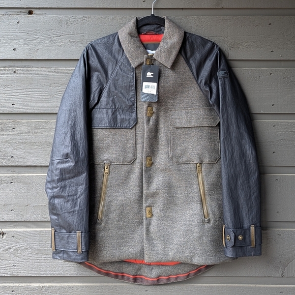 NWT Sorel Aylwin Trench Wool Jacket Size Small - Picture 1 of 15